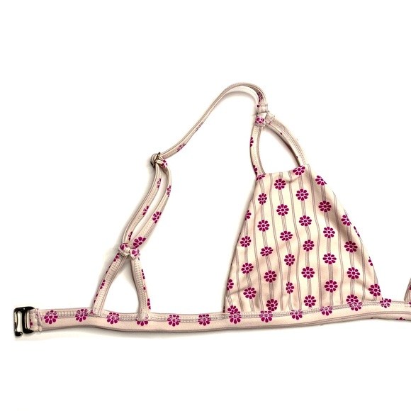 Tori Praver Striped Floral Bikini Top - Picture 8 of 11